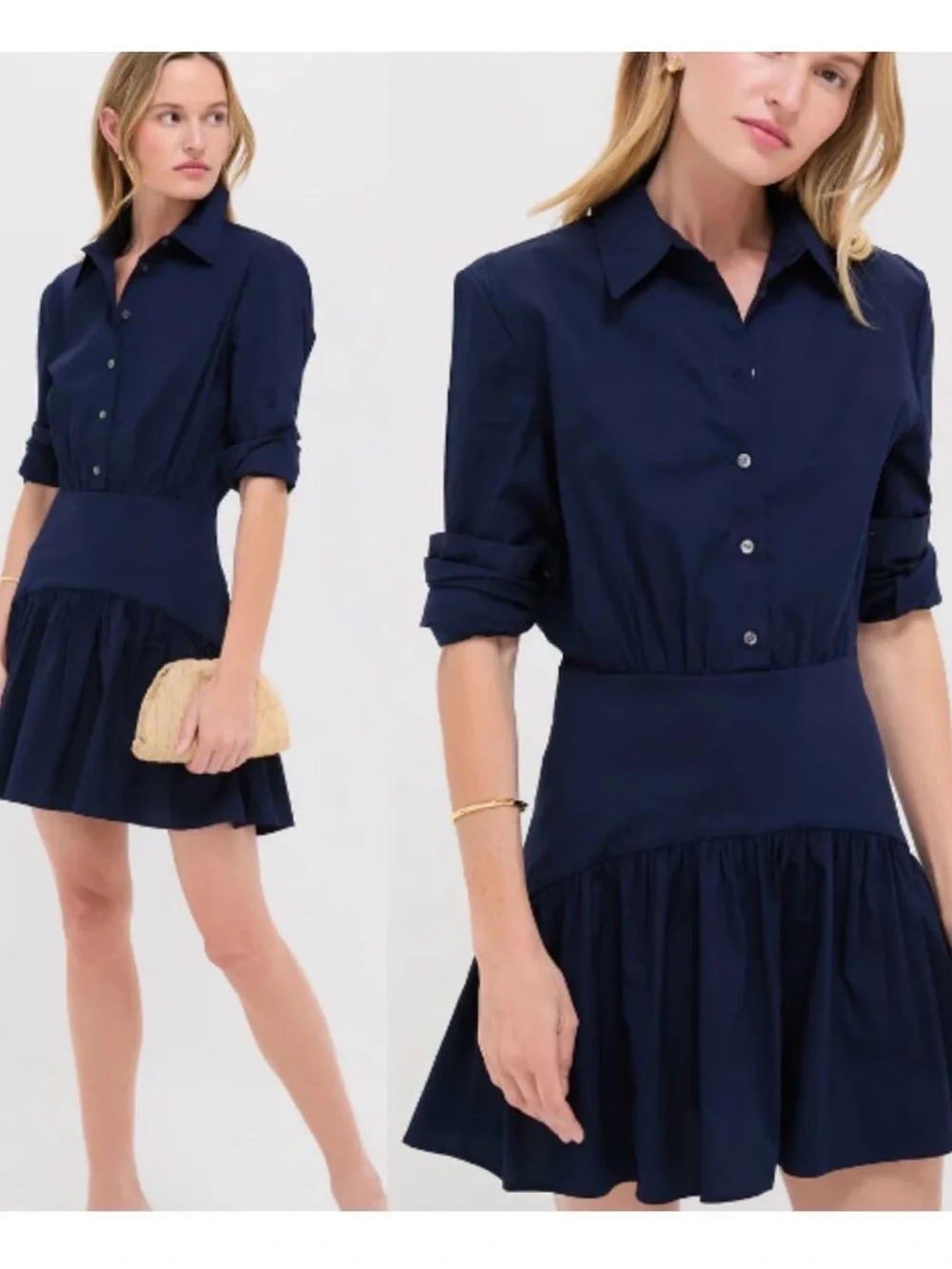 staud rocco cotton dress STAUD | Dresses | Staud Rocco Mini Shirt Dress Sz 4 Navy Blue Cotton Causal  Spring